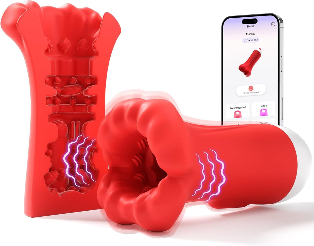 9X Training Stroker with App Remote Control Penis Vibrator