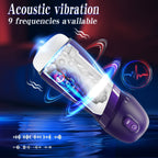 An ultra-realistic vaginal masturbator featuring 9 vibration and suction modes, delivering a 3D tactile sensation.