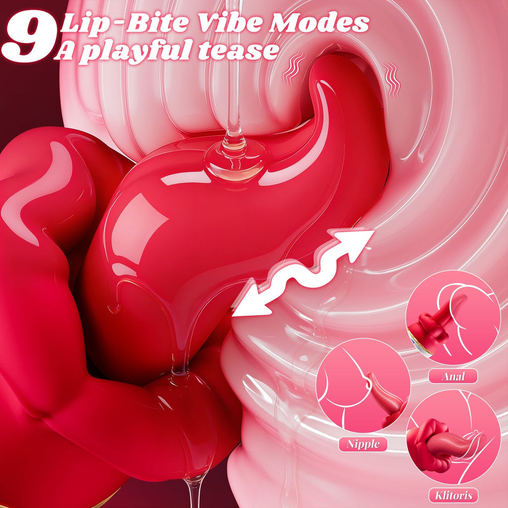 Silk Teaser Rose Tongue Vibrator
