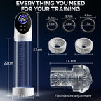 Arthur-6 Smart Suction Enlargement Pump with Transparent Sleeve,Includes 2 Silicone Sleeves & 3 Delay Rings