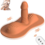 Dual Dildo Rider Thrust & Grind Hands-Free Pad Vibe