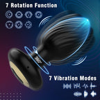 Anal Toys Anal Plug with 7 Rotation & 7 Vibration Anal Vibrators