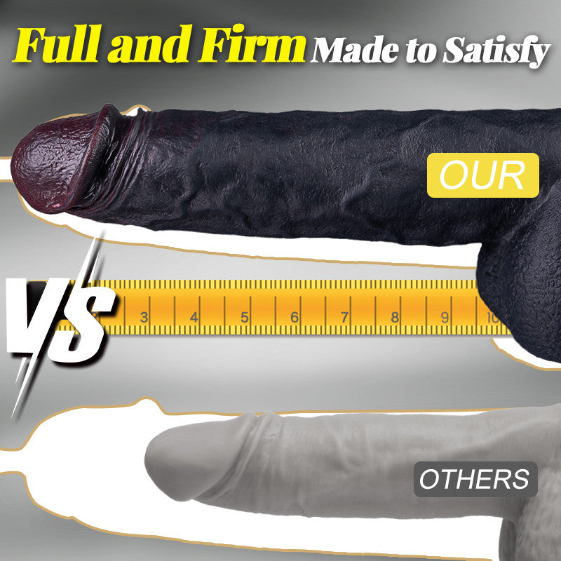 Maurice - Large Size Thrusting Vibration Heating Brown Dildo For Men Women