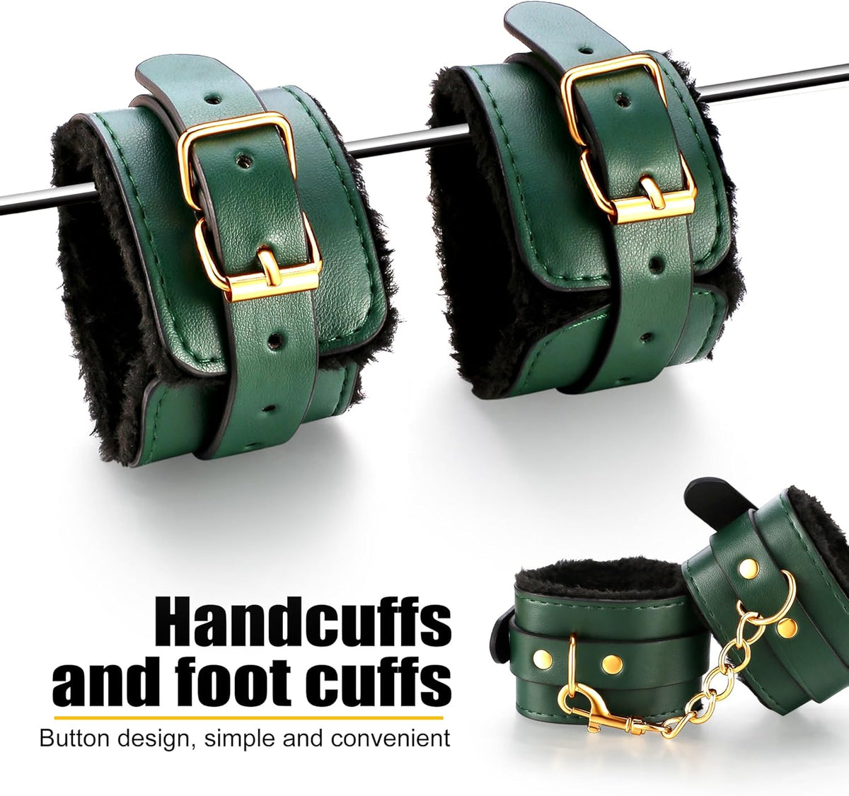 Master Series Hook Up 12-piece Plush Bondage Set