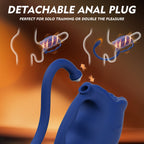 3 in 1 Penis Vibrator Male Masturbator with Detachable Butt Plug and Cock Ring