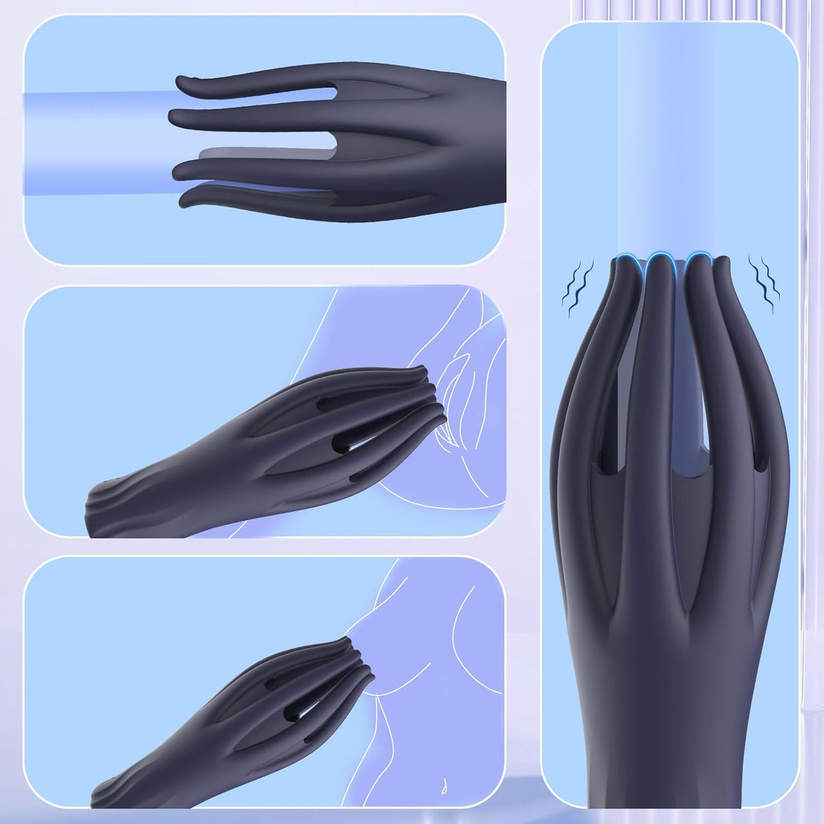 10X Vibration 3-in-1 Penis Massager for Masturbation Prolong Endurance and Massage