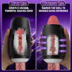 Selena - 8 Slap Tongue-Lick Male Masturbation with 2 Motors Vibration Massage Stroker
