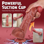 Colt - 9.84 In Swinging & Thrusting & Heating Dildo with Large Rounded Glans Real Skin
