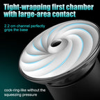 9 Suction Modes & Powerful Vibration 2.8x Wide Sleeve Electric Male Masturbator Cup