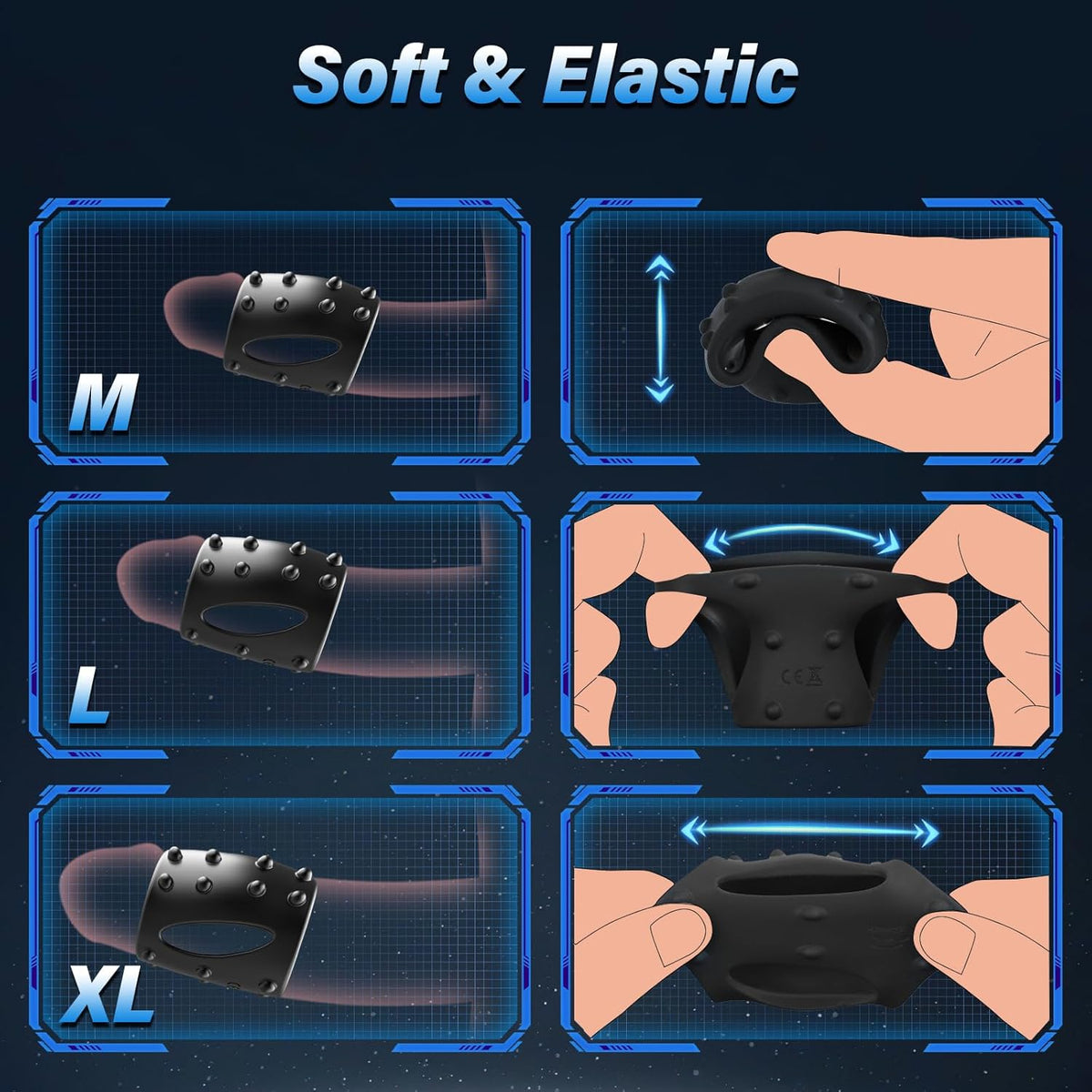 Penis Enlarger Ring Vaginal Extra Stimulation Vibrating Cock Ring
