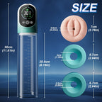 Electric Penis Pump with mini Pocket Pussy 2 in 1 Vacuum Pump for ED Treatment with 5 Suction Modes
