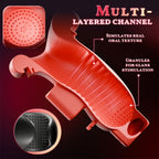 Enchantment - 9 Vibrations 4 Suctions Clamping Suction Oral Simulation Male Masturbator