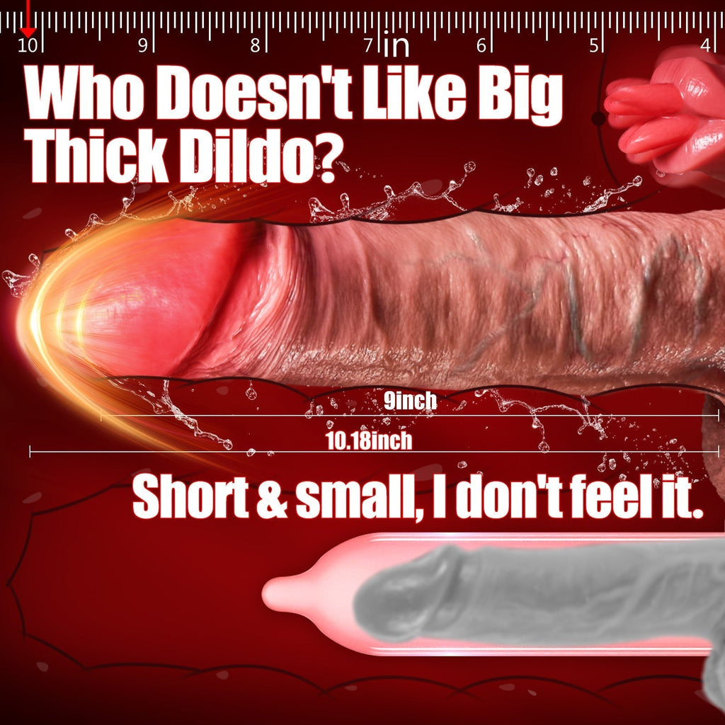 Pleasure Hunter Thrusting & Heated Realistic Dildo