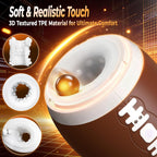 Men's football-shaped masturbator, 12 vibration modes, 3D TPE realistic inner sleeve.