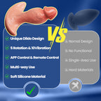 APP & Remote Control 360° Rotating Vibrating Butt Plug Anal Dildo