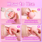 Velour Grip Kneading & Vibrating Nipple Stimulators