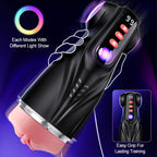 Daphne - 3 Sleeves Pocket Pussy Penis Pump with 9 Sucking & 9 Vibrating Male Masturbator