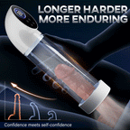 Arthur-6 Smart Suction Enlargement Pump with Transparent Sleeve,Includes 2 Silicone Sleeves & 3 Delay Rings