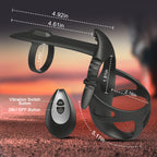 12 Vibrating Wearable Erection Cock Ring with C & G-Spot Stimulation for Couple Fun