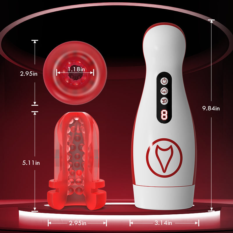 Valeria - 7 Suction Vibrations Voice Moans Masturbator Immersive Interaction Stroker