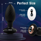 Anal Toys Anal Plug with 7 Rotation & 7 Vibration Anal Vibrators