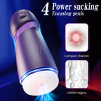 An ultra-realistic vaginal masturbator featuring 9 vibration and suction modes, delivering a 3D tactile sensation.