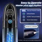 BathFun - Professional Penis Pump Powerful Vacuum Fully Waterproof Intelligent Training Function
