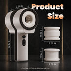 Raiden – Ergonomic Male Masturbator Non-Slip Arc Handle for Fatigue-Free Grip Durable Telescopic Rotation Motor