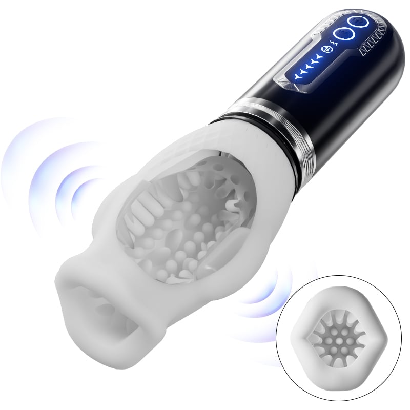 Tornado 3.0 - Dual Motor Oralsex Analog Masturbator 7 Vibrations 5 Retractions 5 Rotations