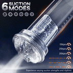 Arthur-6 Smart Suction Enlargement Pump with Transparent Sleeve,Includes 2 Silicone Sleeves & 3 Delay Rings