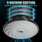 9 Suction Modes & Powerful Vibration 2.8x Wide Sleeve Electric Male Masturbator Cup