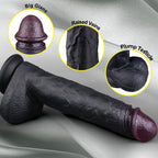 Maurice - Large Size Thrusting Vibration Heating Brown Dildo For Men Women