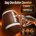 Men's football-shaped masturbator, 12 vibration modes, 3D TPE realistic inner sleeve.