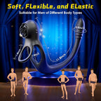 Double Penis Ring Stimulate Erection 10X Vibrating Cock Ring
