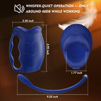 3 in 1 Penis Vibrator Male Masturbator with Detachable Butt Plug and Cock Ring