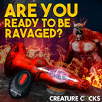Hell Wolf Thrusting and Vibrating Silicone Dildo