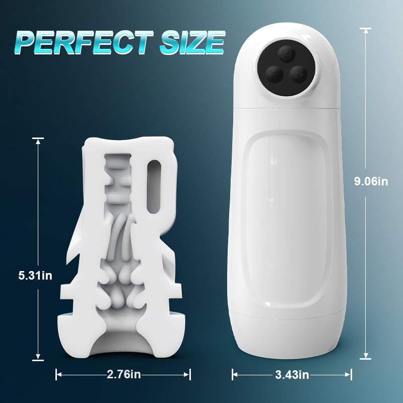 Baymax APP-Controlled Dual-Suction & Vibration Masturbator