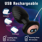 Anal Toys Anal Plug with 7 Rotation & 7 Vibration Anal Vibrators