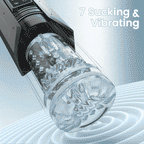 King -Powerful Suction 360° Deep Tight Wrapping Easy to Clean Masturbator